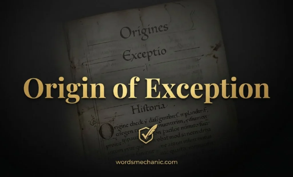 Origin of Exception