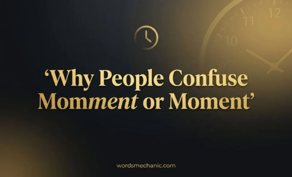 Why People Confuse Momment or Moment