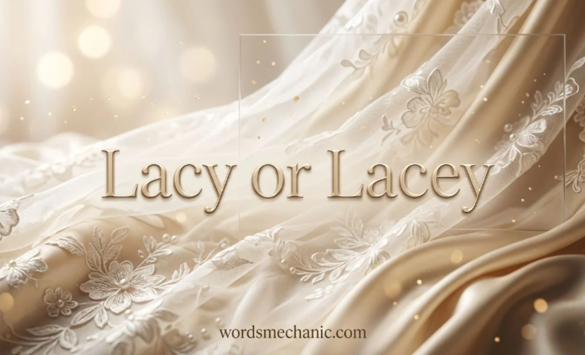 lacy or lacey