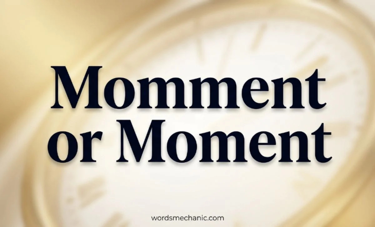 momment or moment