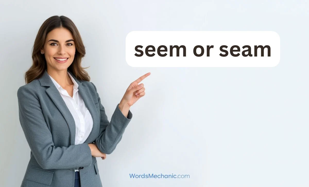 seem or seam