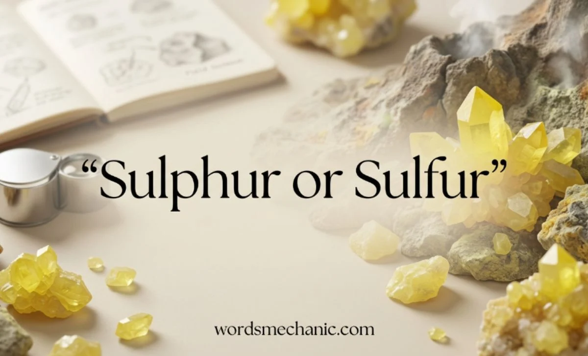 Sulphur or Sulfur