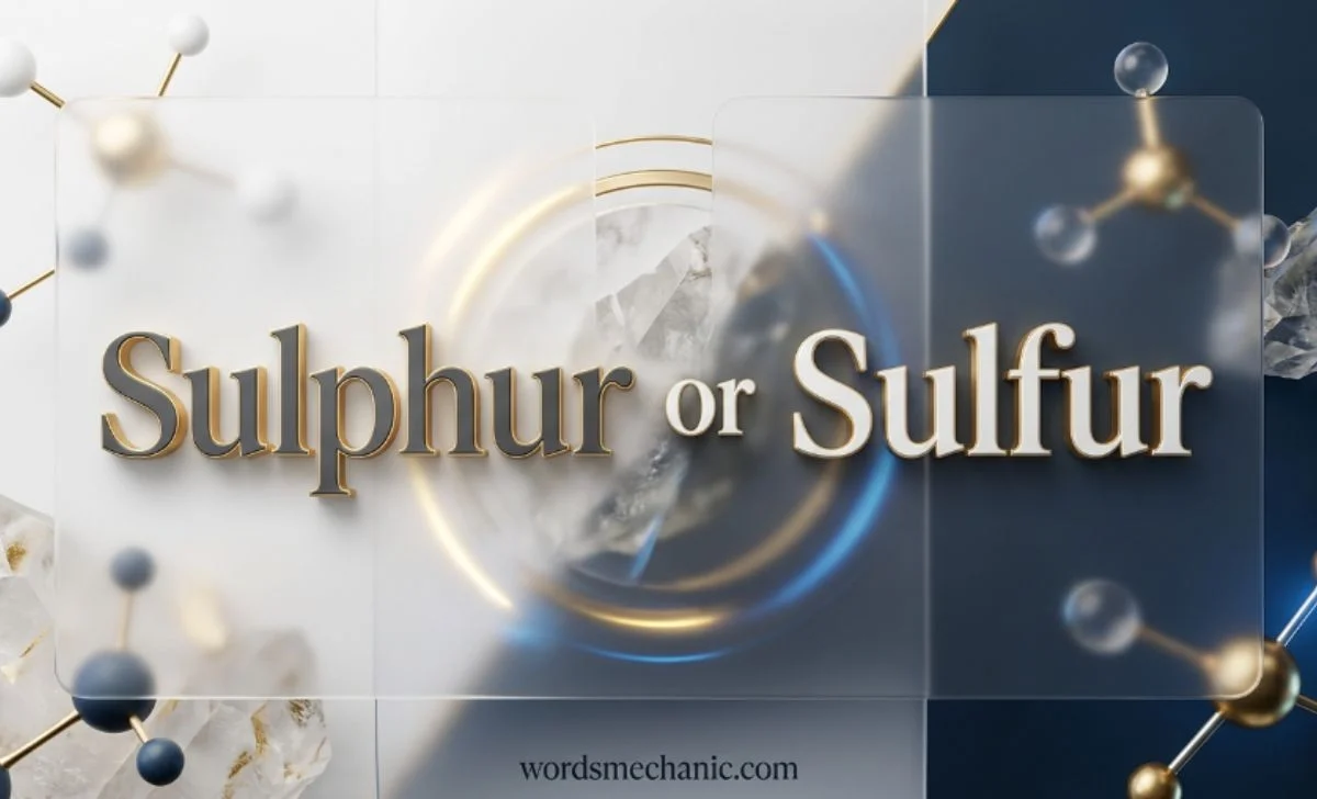 sulphur or sulfur