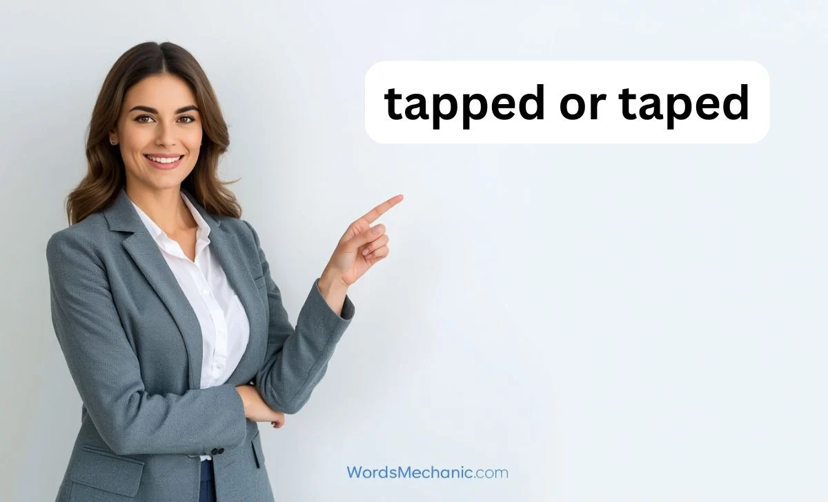 tapped or taped
