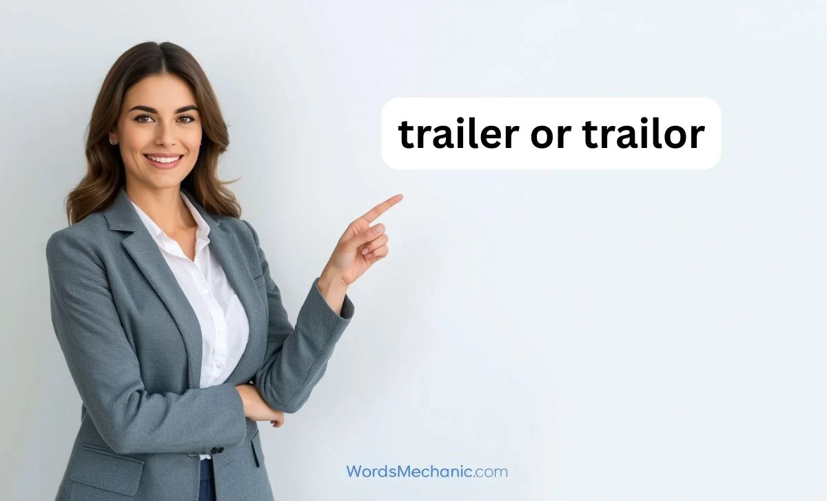 trailer or trailor