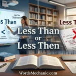 Less Than or Less Then