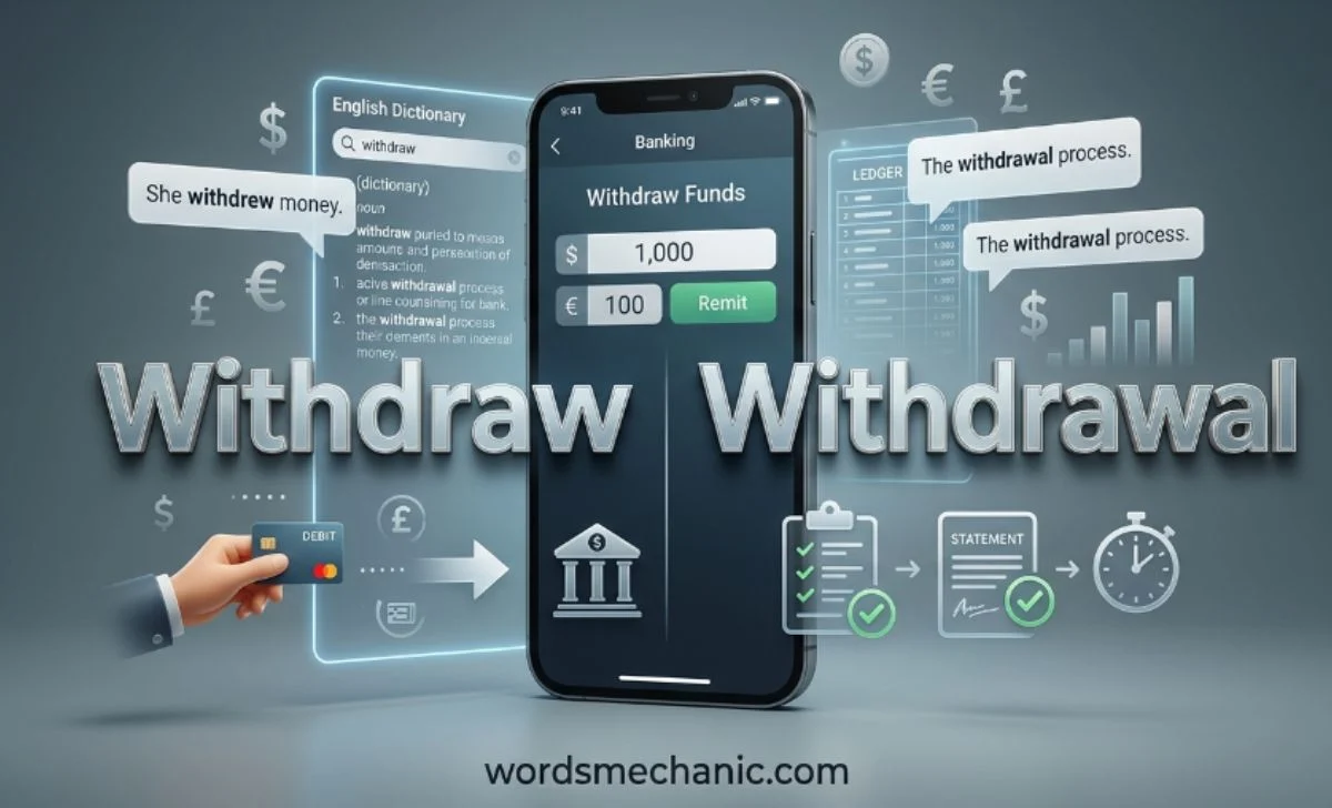 Withdraw or Withdrawal