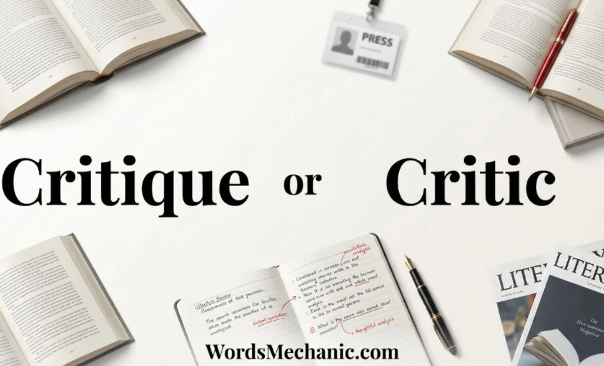 critique or critic