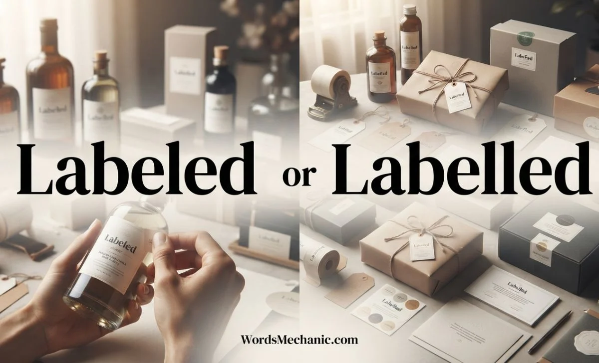labeled or labelled