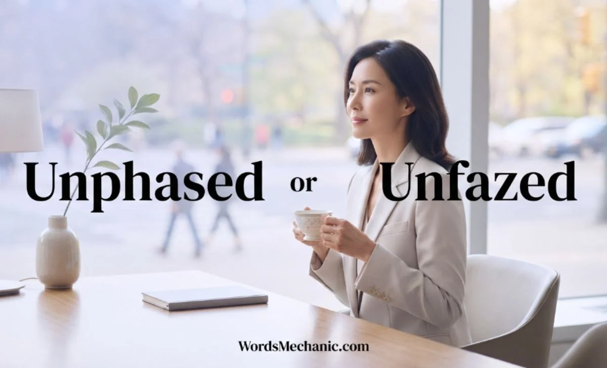 unphased or unfazed
