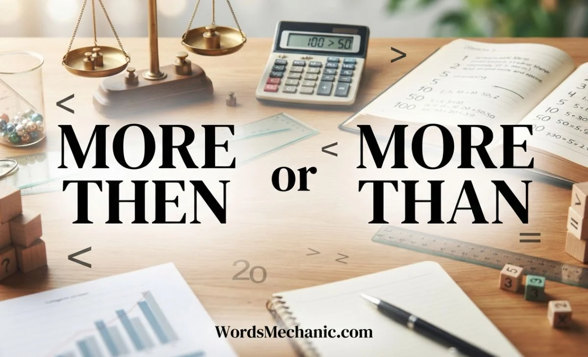 more then or more than